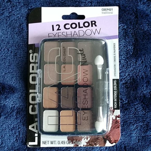 NIB Lot x2 L.A. Colors 12 Color Eyeshadow Palette - Picture 4 of 6